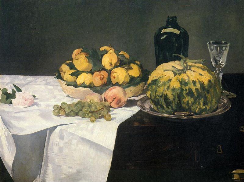 Edouard Manet Still Life with Melon and Peaches 2